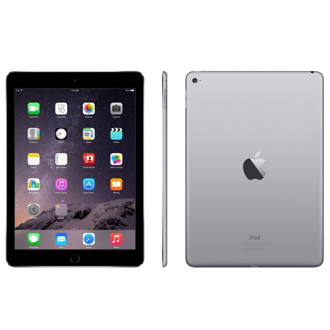 Apple iPad Air 2 9.7in 16 GB 64GB Space Grey/Silver WiFi Touch ID Warranty - VG